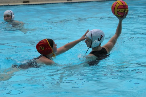 Water polo treads through rough water