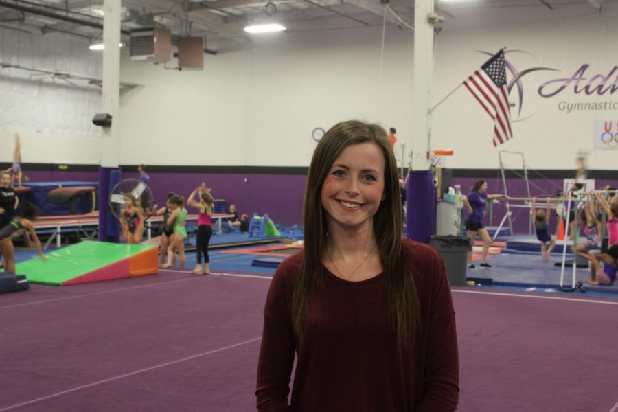 Shayla+Anderson%2C+the+new+head+coach%2C+instructs+the+gymnastics+team+at+their+practice+location%2C+Advantage+Gymnastics+in+Woodinville%2C+before+their+second+meet+the+following+day.+Their+second+meet+was+on+Tuesday%2C+Dec+5.+against+Newport.