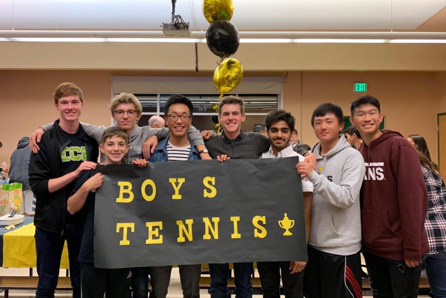 From+left+to+right%2C+district+players+senior+Gavin+Wright%2C+sophomore+Adam+Walter%2C+senior+Oliver+Wolff%2C+senior+Brian+Xie%2C+junior+Matt+Cummings%2C+sophomore+Mustafa+Khan%2C+senior+Edward+Xin+and+freshman+Roman+Mar+celebrated+the+end+of+the+season+with+the+rest+of+the+team+and+their+parents+at+the+awards+ceremony+and+banquet+on+Oct.+26.+Not+pictured+is+freshman+Sreeman+Mandapati.