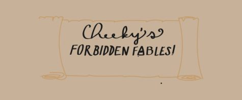 Cheeky's forbidden fables header. Art by Sonya Sheptunov and Kellen Hoard