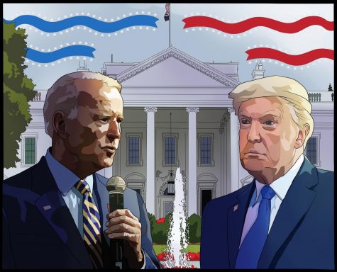 Despite President-elect Joe Biden garnering 306 certified electors to secure the Electoral College vote on Dec. 12,  President Donald Trump has yet to concede and continues to claim widespread election fraud. Art by Link Gazey.