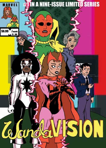 WandaVision, the first series from Marvel Studios streaming on Disney+, features a unique blend of classic television tropes and the MCU. Art by Carter Ross. 