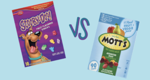 The Nordic staff debates the difficult question of which fruit snack is the best: Scooby fruit snacks or Motts? 