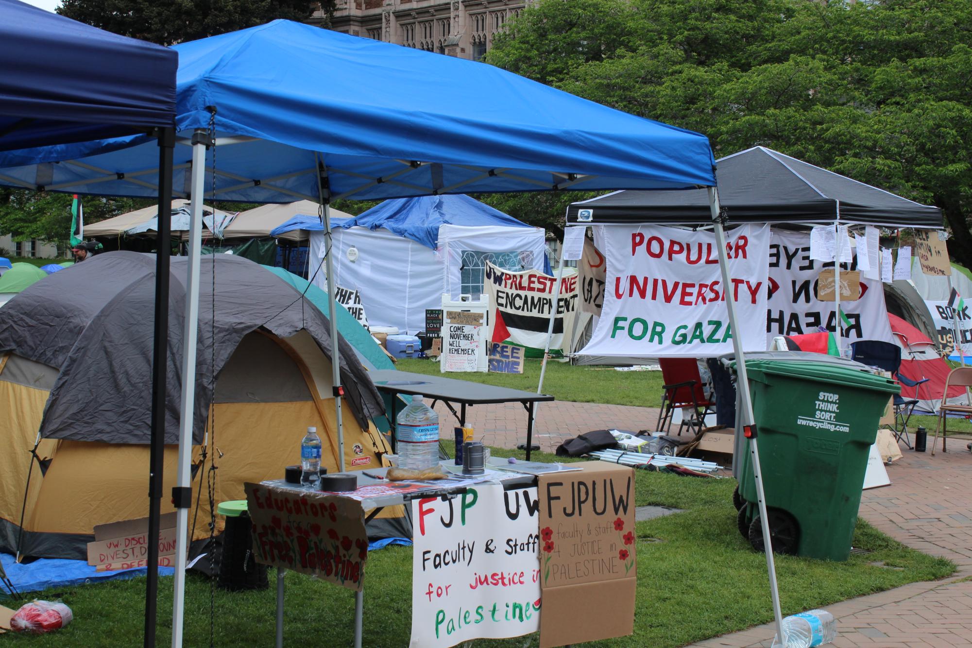 University of Washington students protest for Palestinian liberation