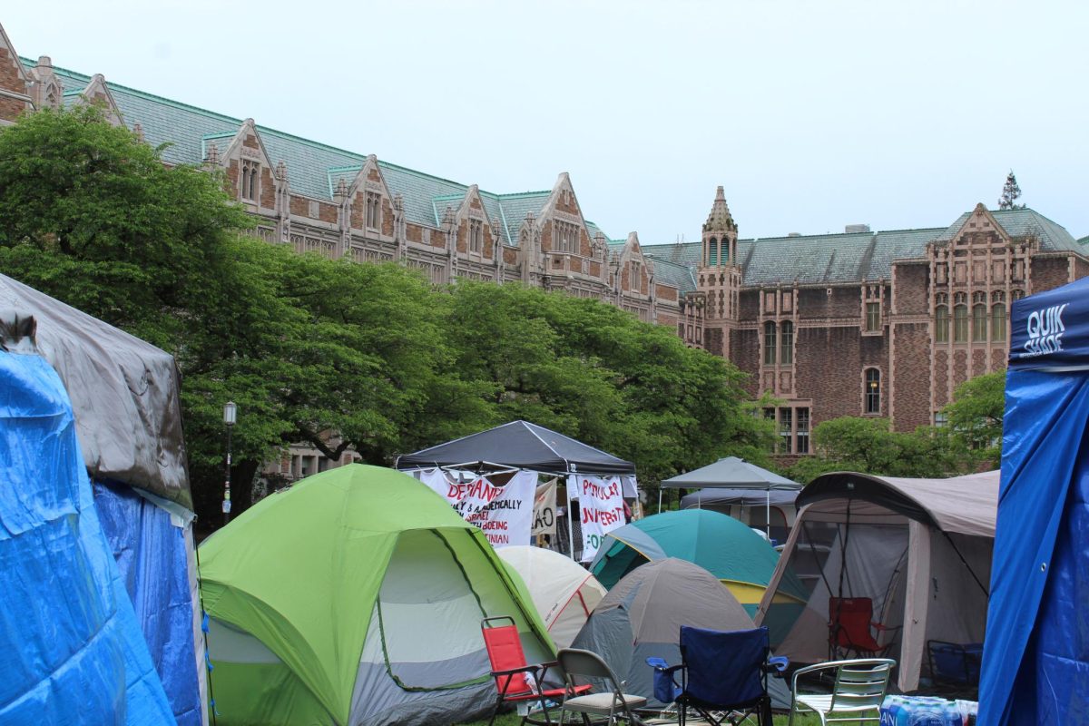 Students of the University of Washington had an encampment calling upon the college to divest their funding in corporations that work with Israel. It lasted three weeks from its start in late April.
