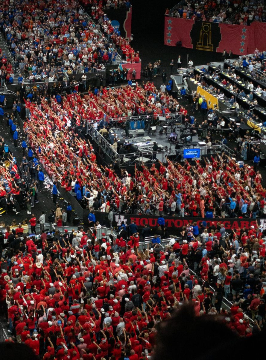 The Houston student section gets loud to show support for their team.