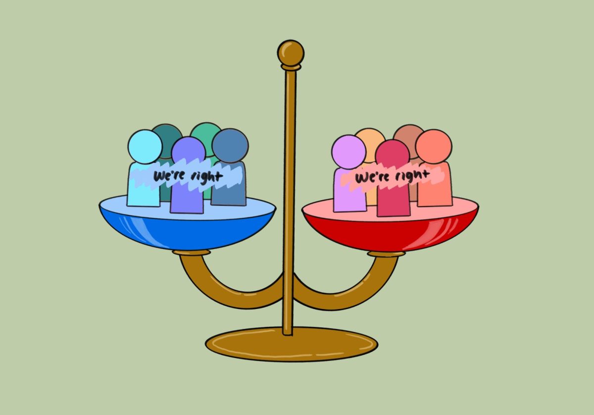 Two sides and one scale: when everyone is right, nobody is listening.