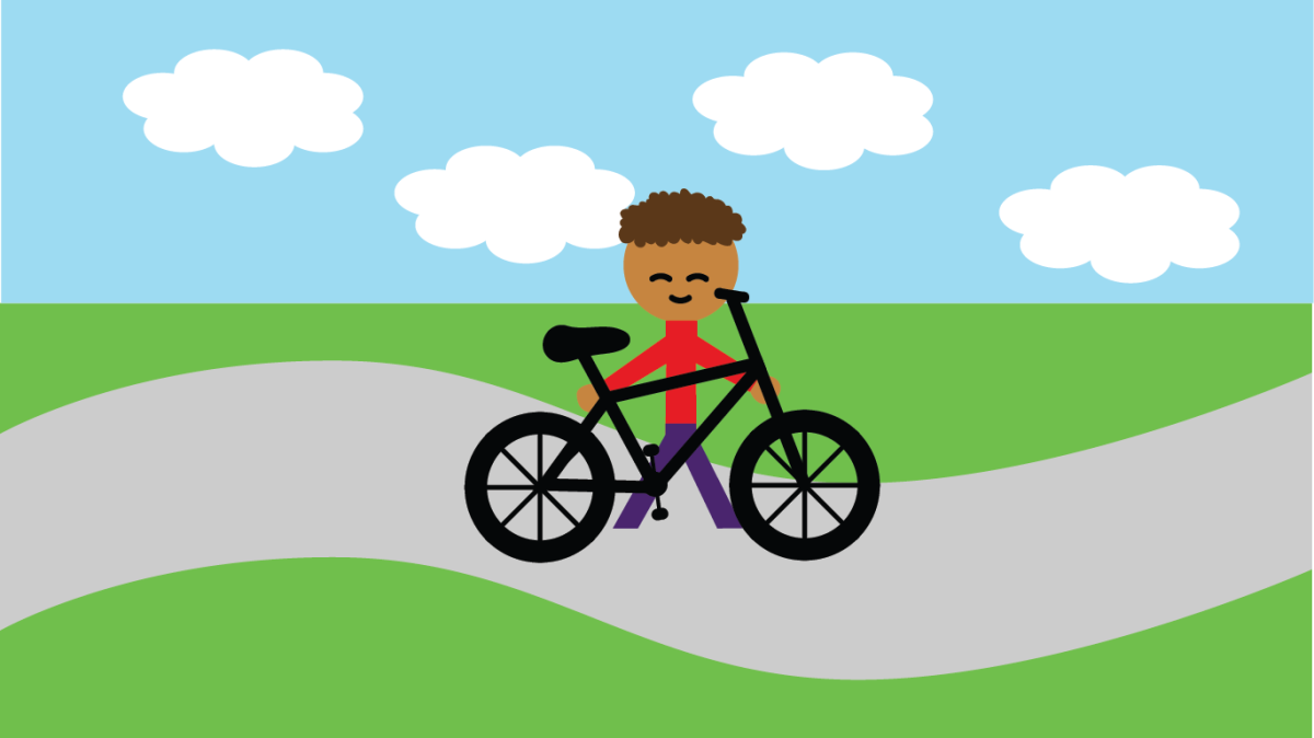 Going for a bike ride can be a good way to relax and decompress.