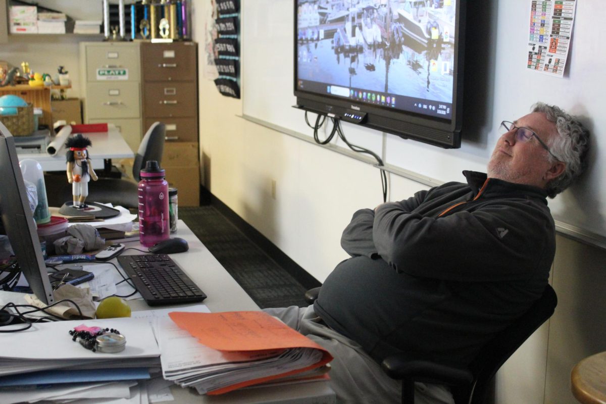 Reclining comfortably in his chair, Donnelly demonstrates what his afternoons on the boats are like after school. He typically leaves campus between 3:30 and 3:45 p.m., but his arrival time at home varies. Donnelly said when he stayed after school to help out the Robotics club, he would often arrive home around 7:30 p.m.