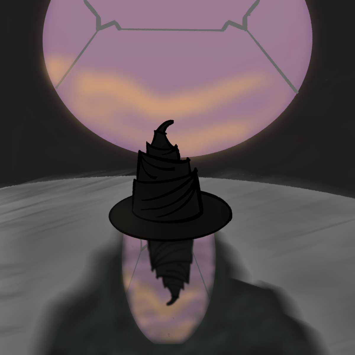 Elphaba’s hat sits under a window in one of the final scenes in “Wicked: For Good.” 